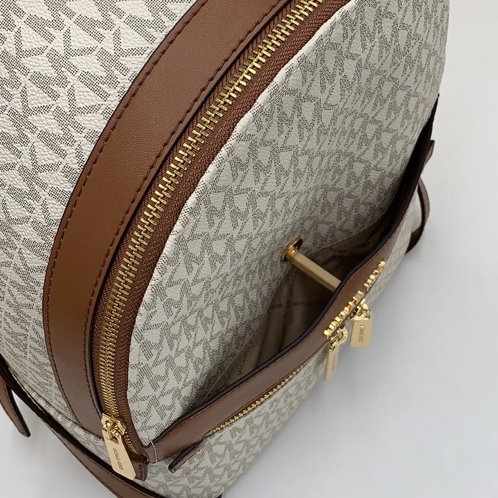MICHAEL KORS Kenly Medium Backpack Signature Vanilla Bag